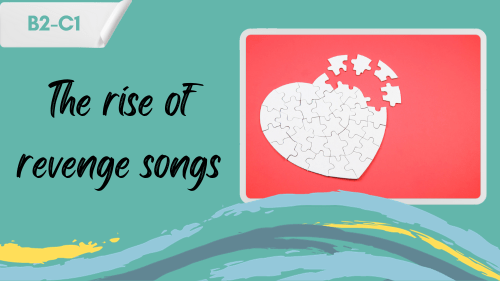 a broken heart made of puzzle pieces and a slogan - the rise of revenge songs