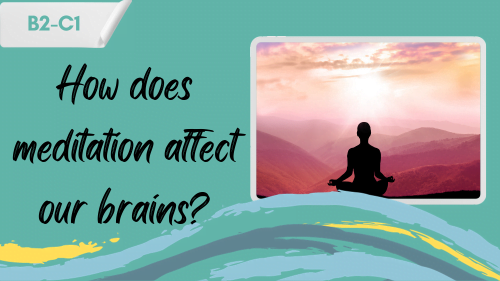 Present moment mindful meditation and a slogan - how does meditation affect our brains?