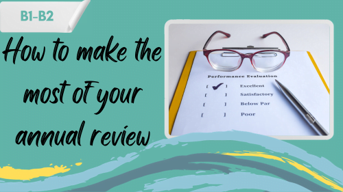 performance appraisal checklist and a slogan - how to make the most of your annual review