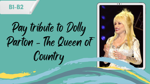 remembering dolly parton a photo of dolly parton and a slogan pay tribute to dolly parton - the queen of country"