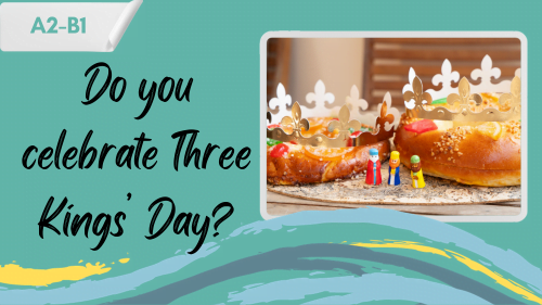three kings' cake (roscon de reyes) and a slogan - do you celebrate three kings' day?